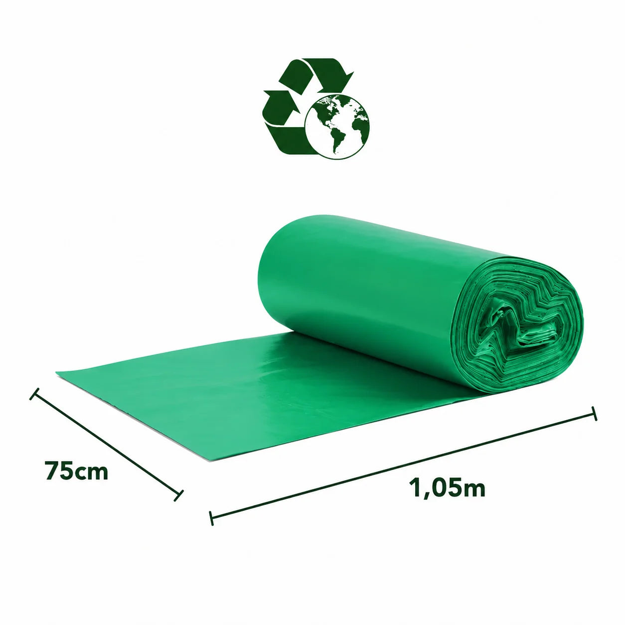 Saco de Lixo Ecológico 100 Litros - 15 Unidades