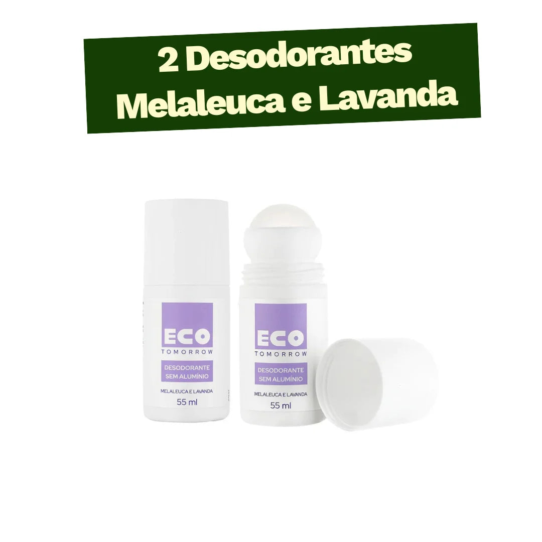 Kit 2 Desodorante Sem Alumínio Melaleuca e Lavanda 55g