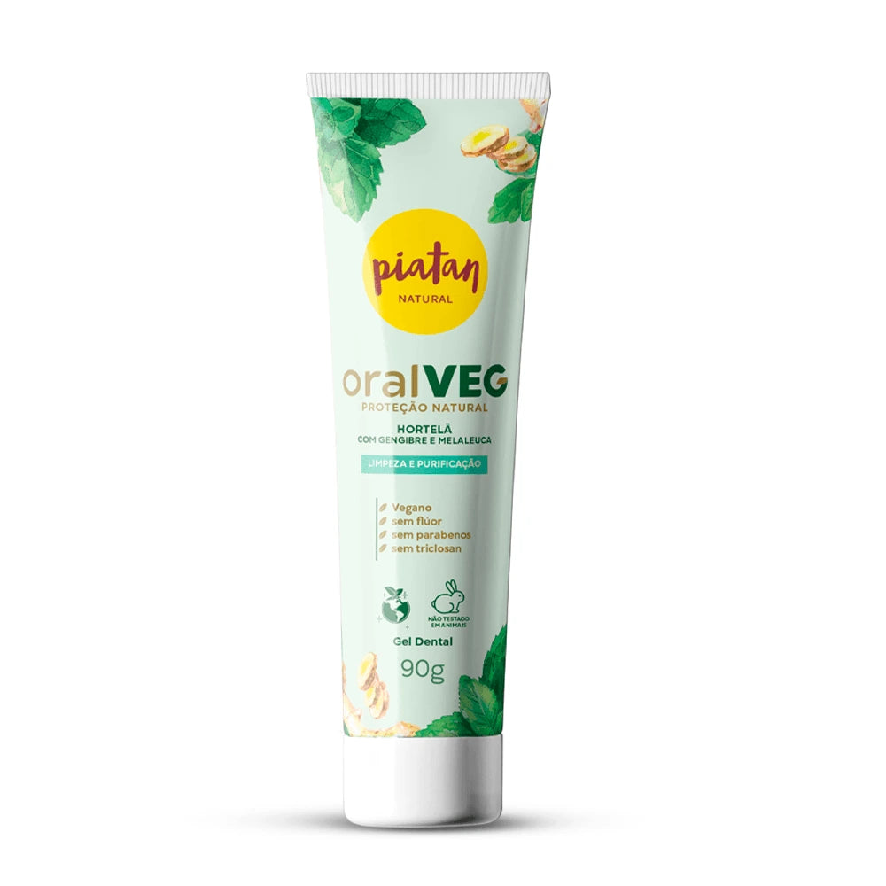 Creme Dental Natural Hortelã com Gengibre e Melaleuca - 90g