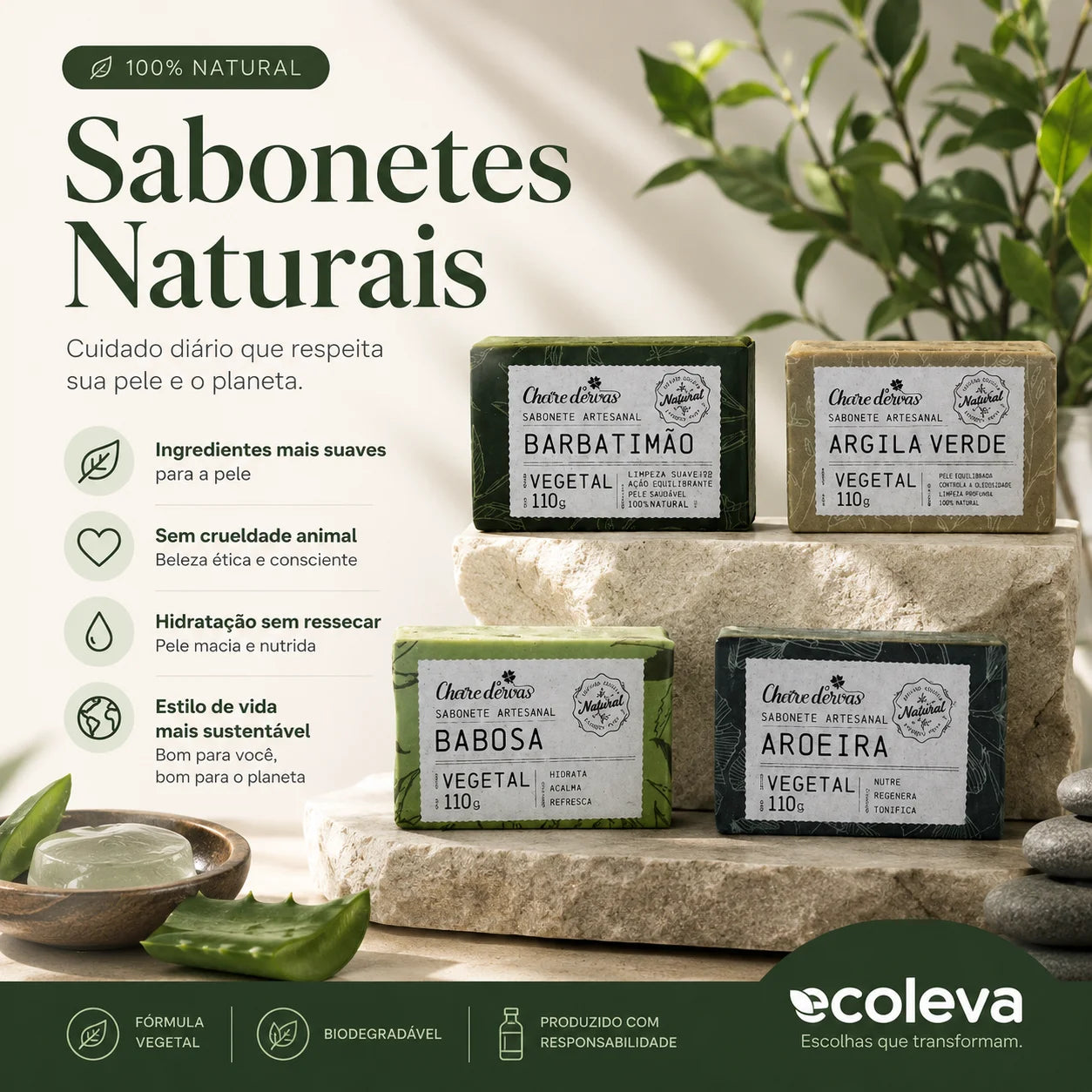 Kit Sabonetes Artesanais Renova