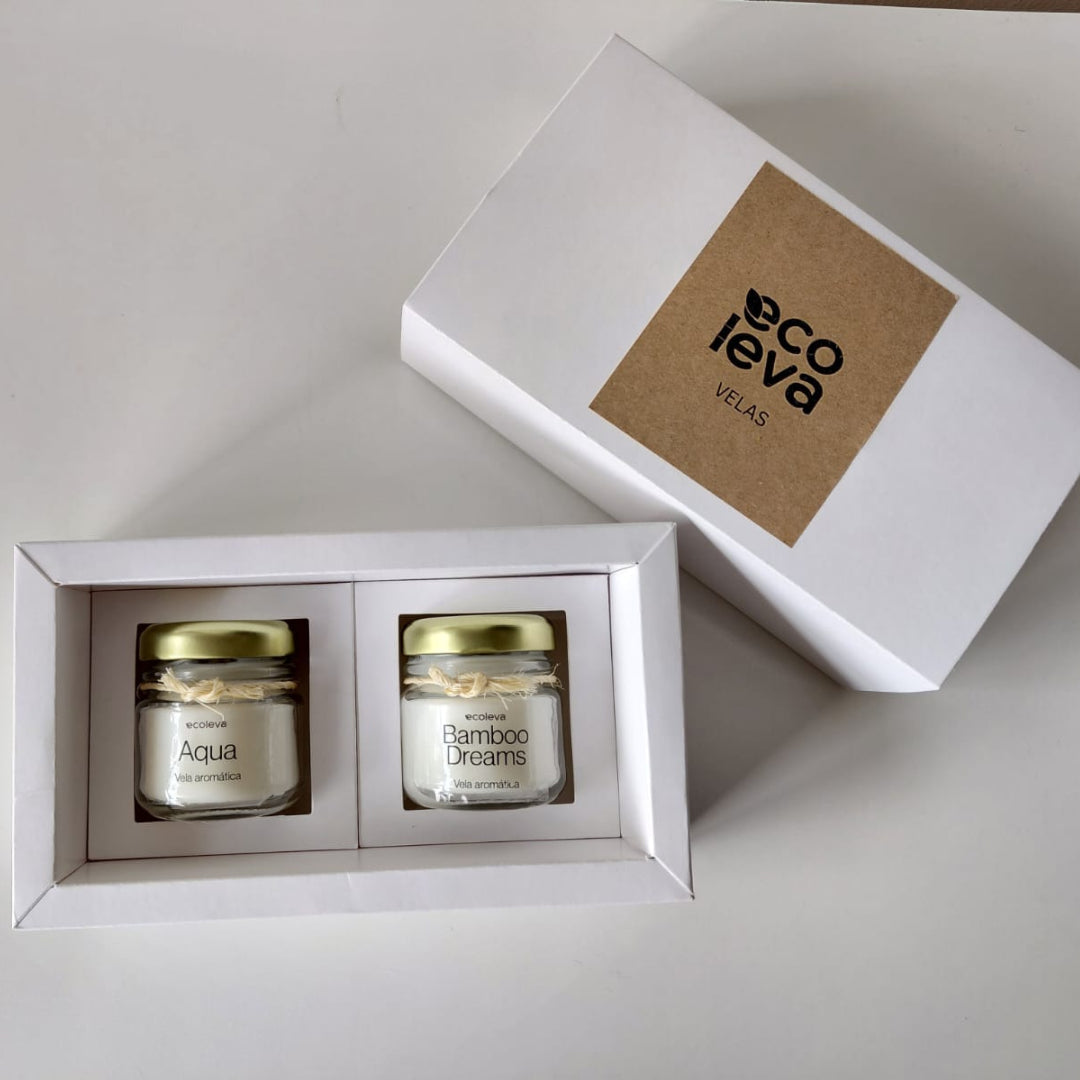 Kit Delicadeza com 2 velas aromáticas