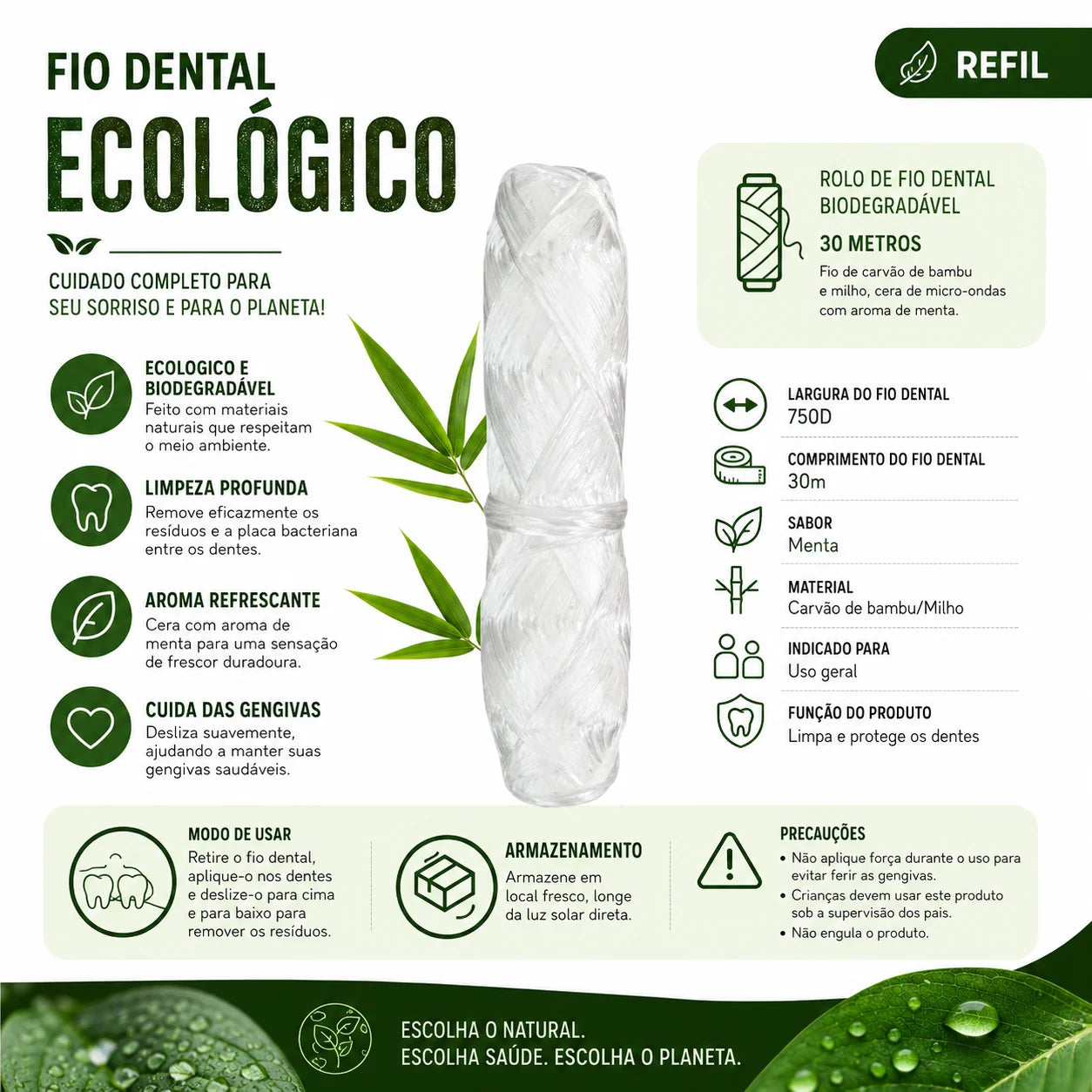 Refil - Fio Dental Ecológico