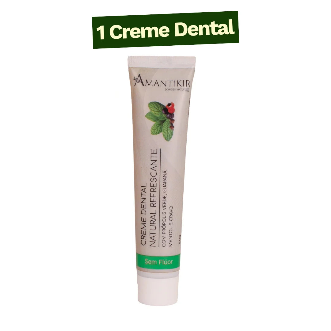 Creme Dental Natural Refrescante 80g - Un