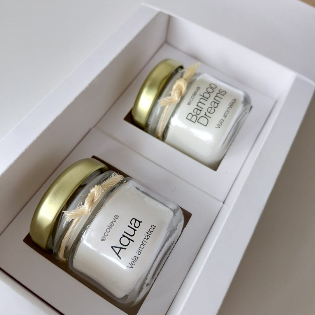Kit Delicadeza com 2 velas aromáticas