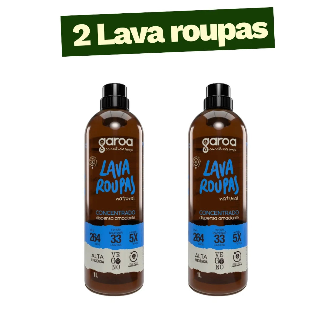 Kit Limpeza Sustentável - 2 Lava Roupas Ecológicos