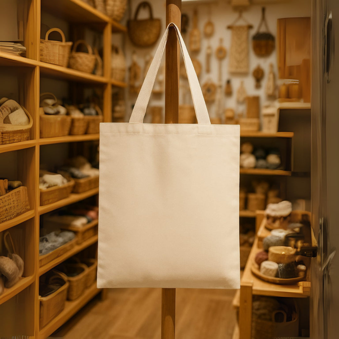 Ecobag Ecoleva – 100% Algodão Cru - 40x40cm - 3 unidades