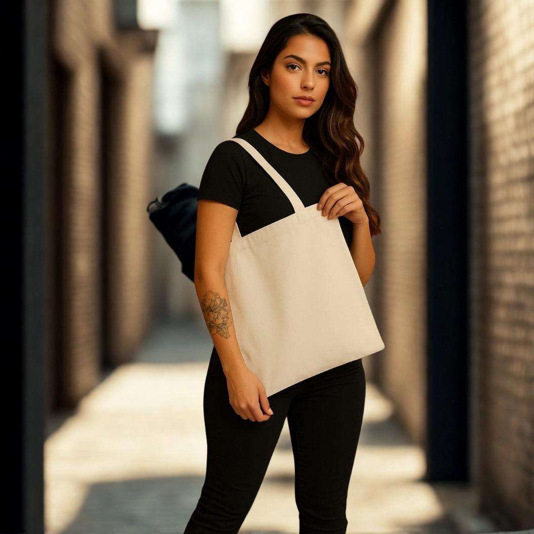 Ecobag Ecoleva – 100% Algodão Cru - 30x30cm - 3 unidades