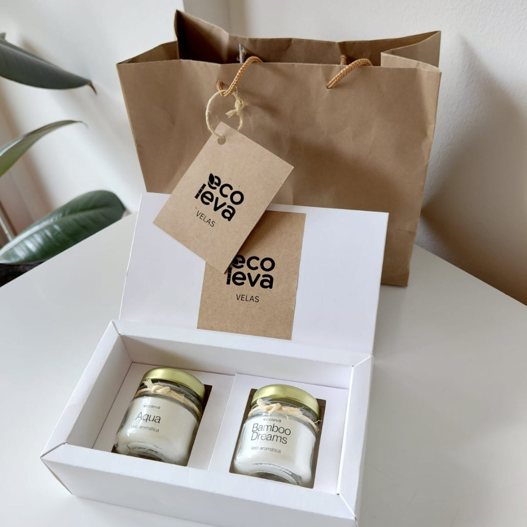 Kit Delicadeza com 2 velas aromáticas