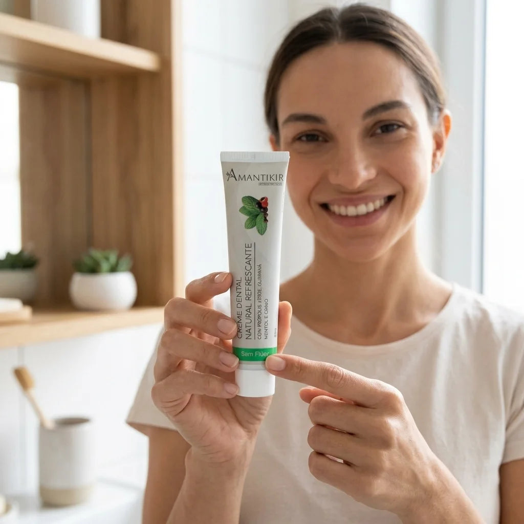 Creme Dental Natural Refrescante 80g - Un