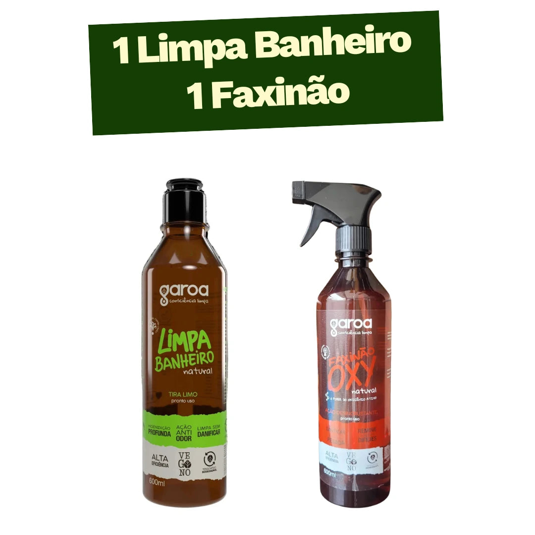Kit Banheiro - 1 Limpa Banheiro e 1 Faxinão Oxy