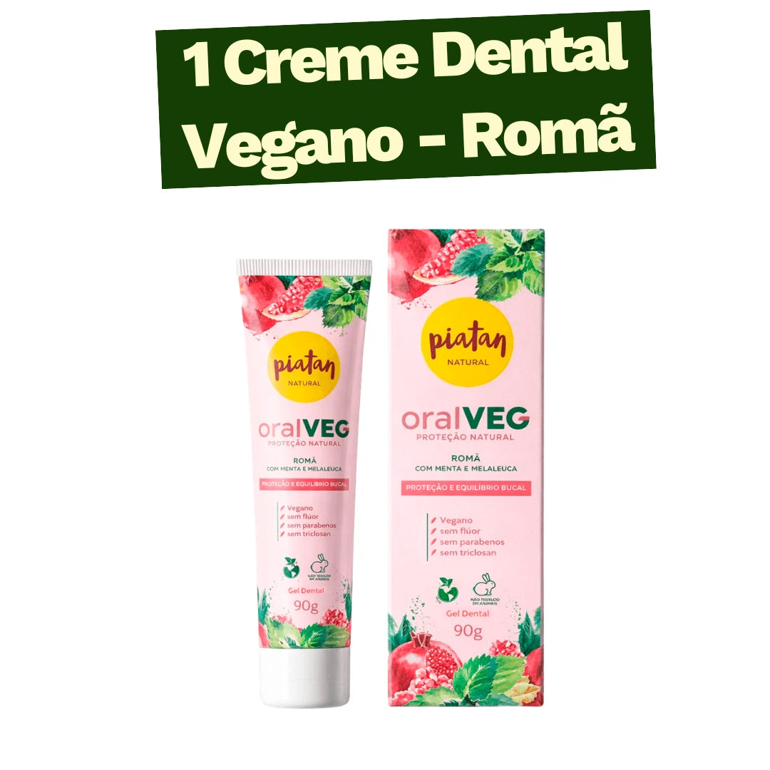 Creme Dental Natural Roma e Melaleuca - 90g