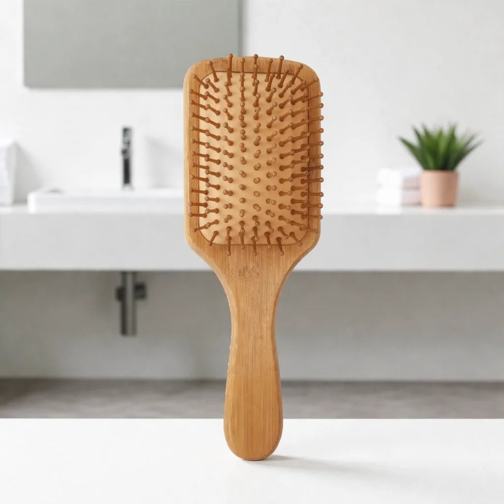Escova de Cabelo em Bambu