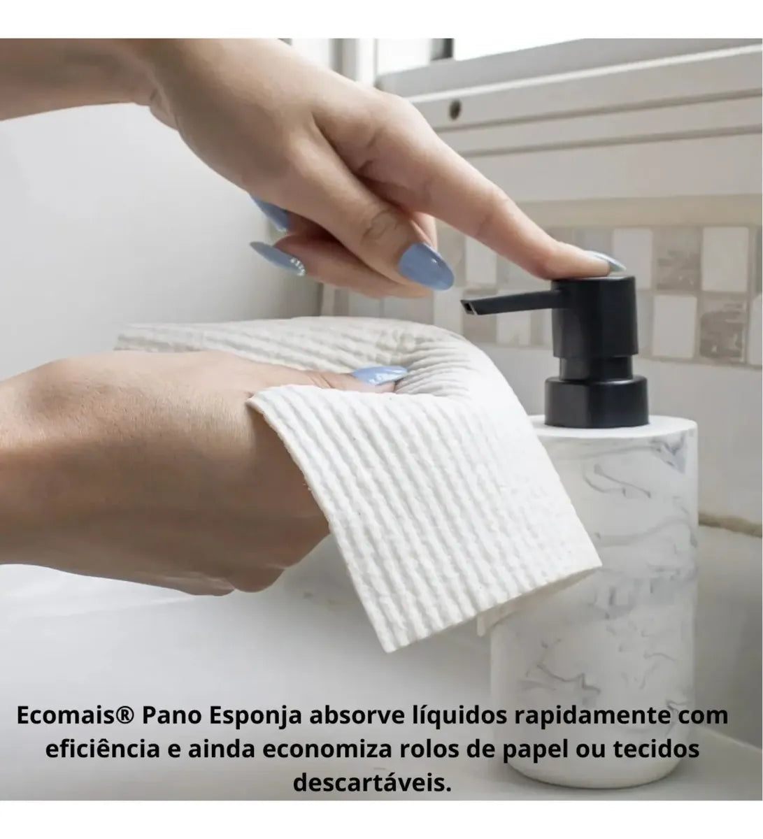 Kit com 2 panos esponja ecológicos