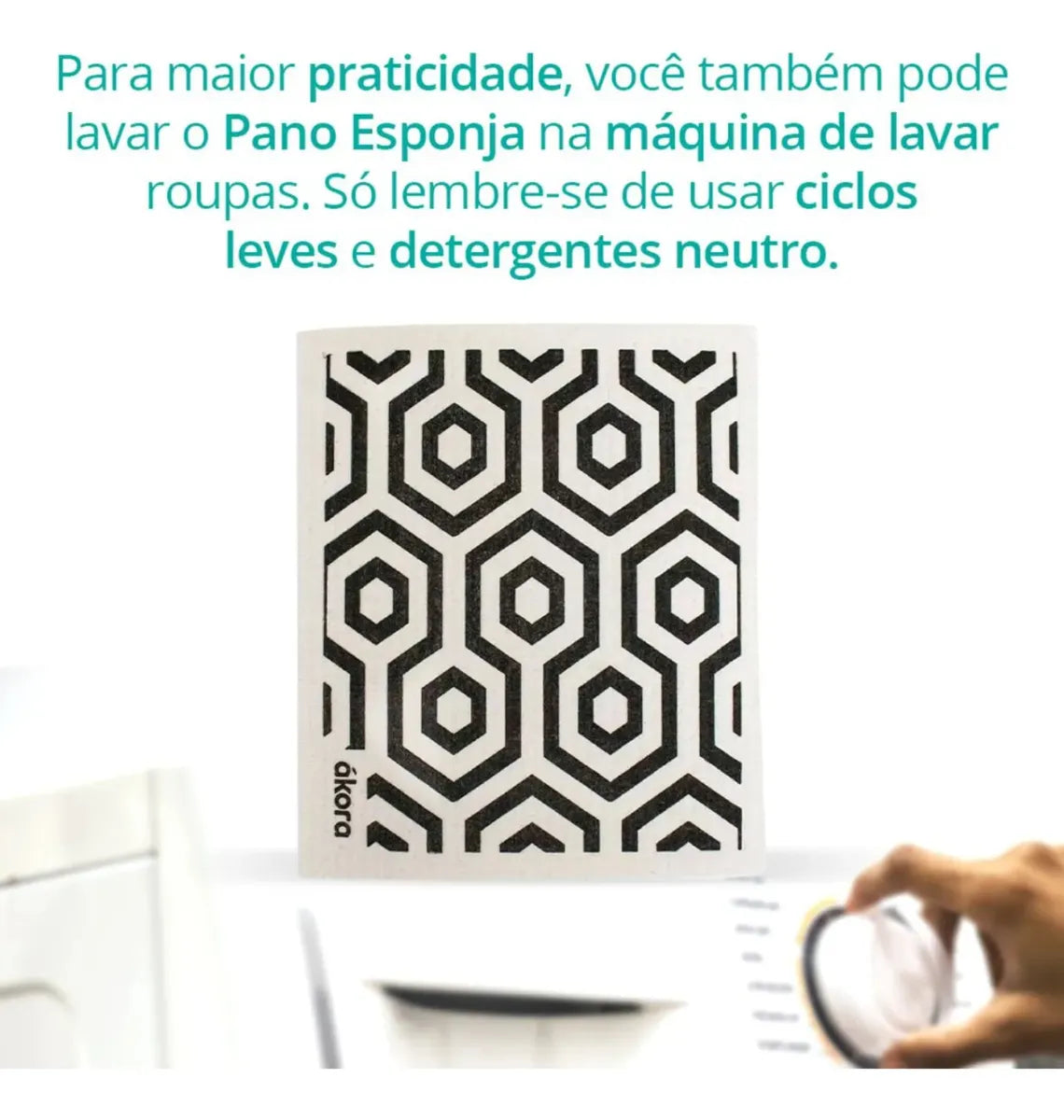 Kit com 2 panos esponja ecológicos