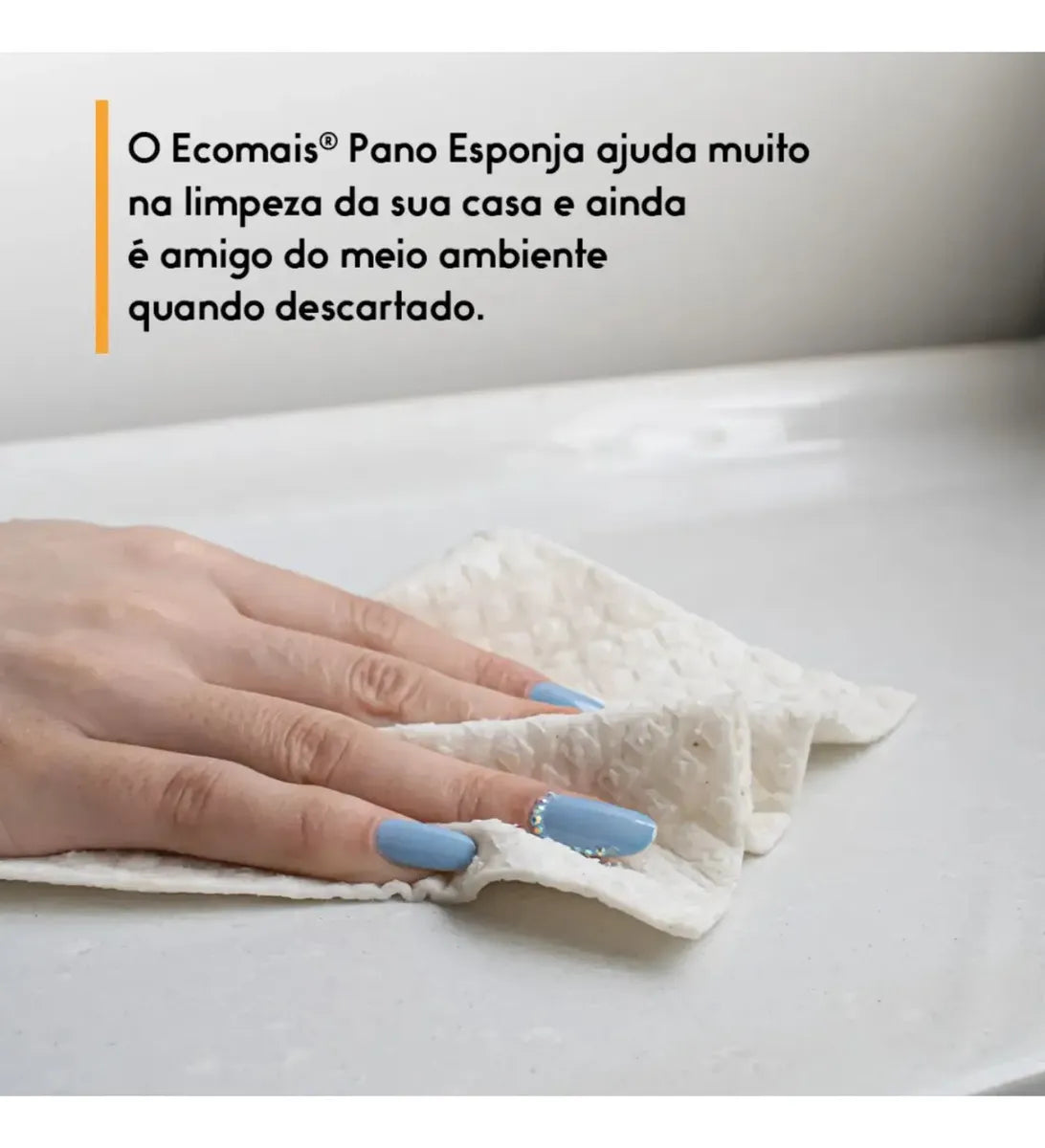 Kit com 2 panos esponja ecológicos