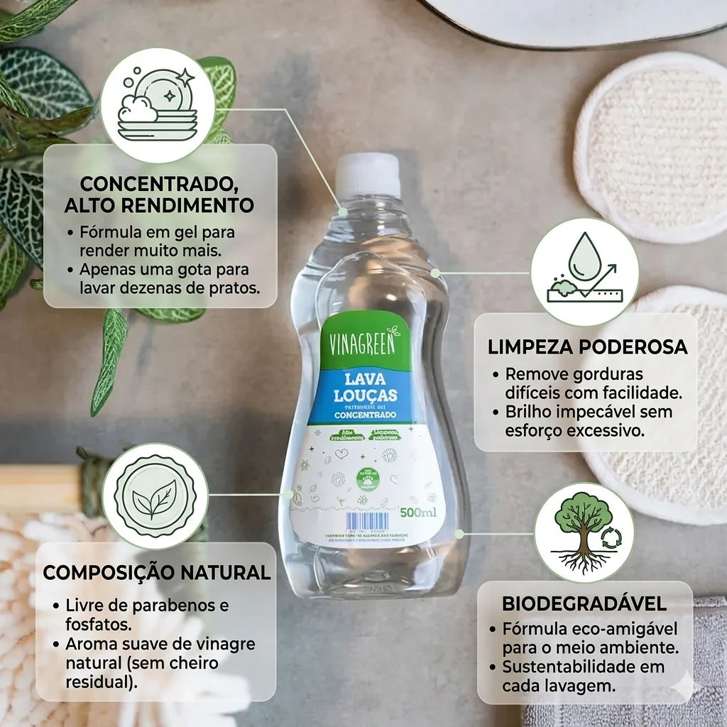 Kit 12 Esponjas Raiz Eco (GRÁTIS Detergente Natural)