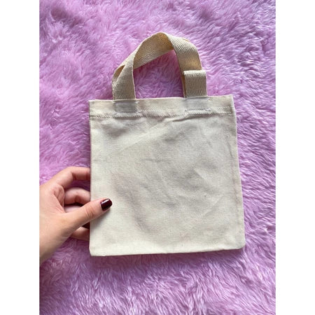 Ecobag Ecoleva – 100% Algodão Cru - 20x20cm - 6 unidades