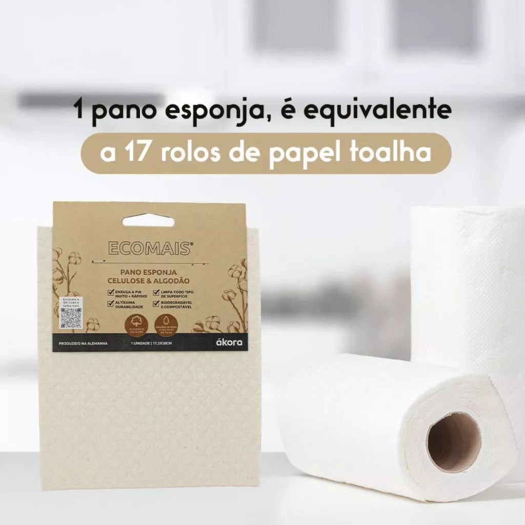 Kit Completo - 12 Esponjas, 4 Panos, 2 Scrub, 2 Detergentes e 2 Esponjas Inox