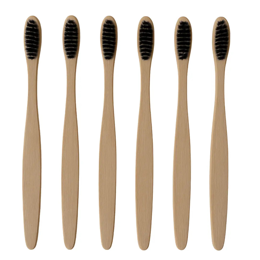 Kit 12 Escovas de Dentes de Bambu