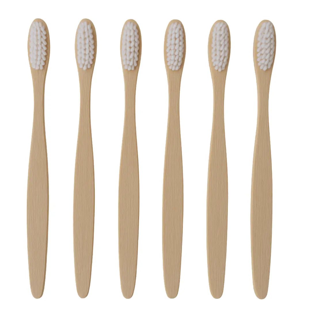 Kit 30 Escovas de Dentes de Bambu - Ecoleva