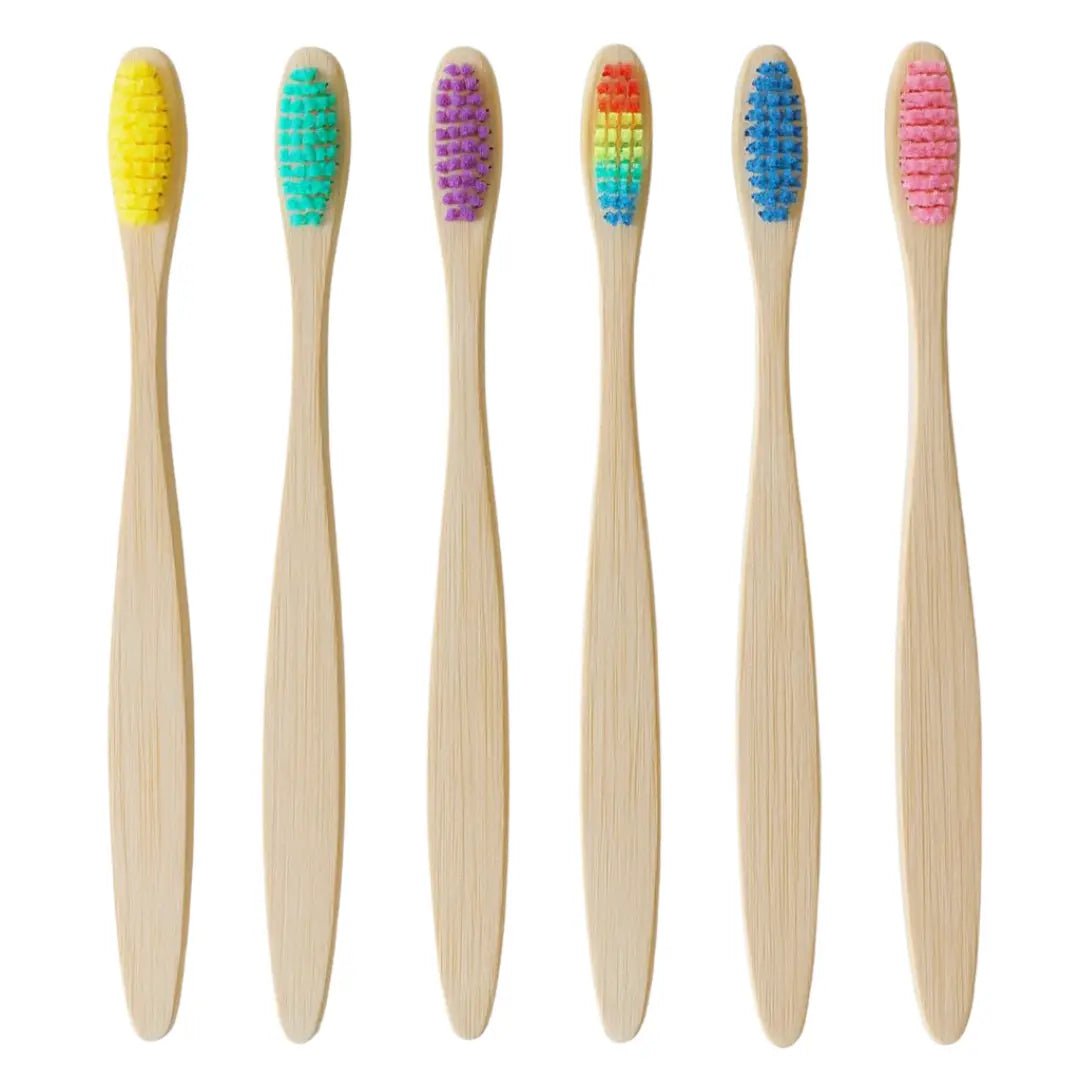 Kit 30 Escovas de Dentes de Bambu - Ecoleva