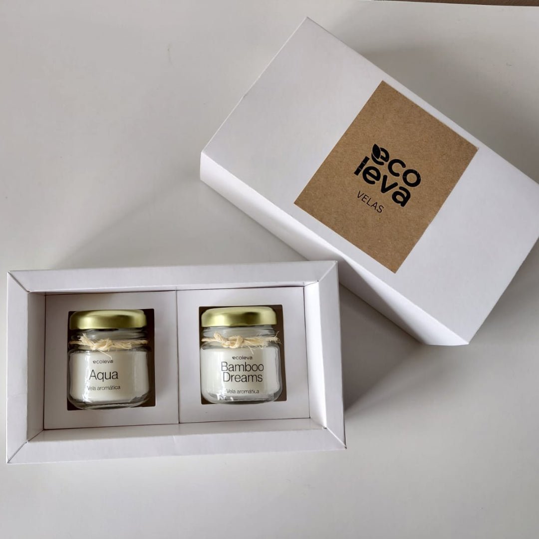 Kit Delicadeza com 2 velas aromáticas - Ecoleva