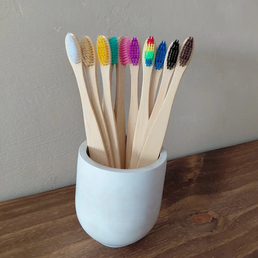 Kit Escova de Dentes de Bambu Biodegradável - Ecoleva