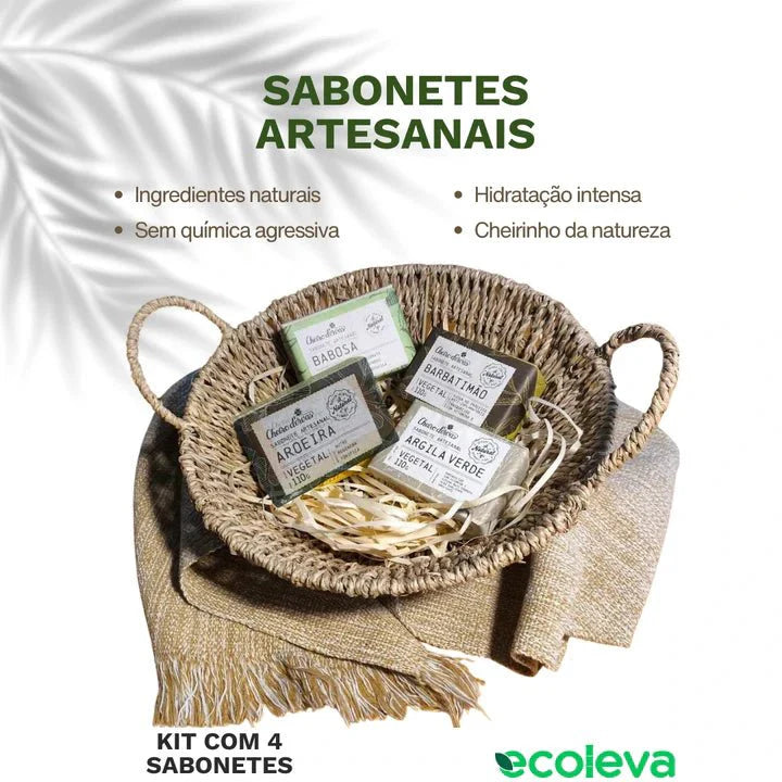 Kit 4 Sabonetes Artesanais