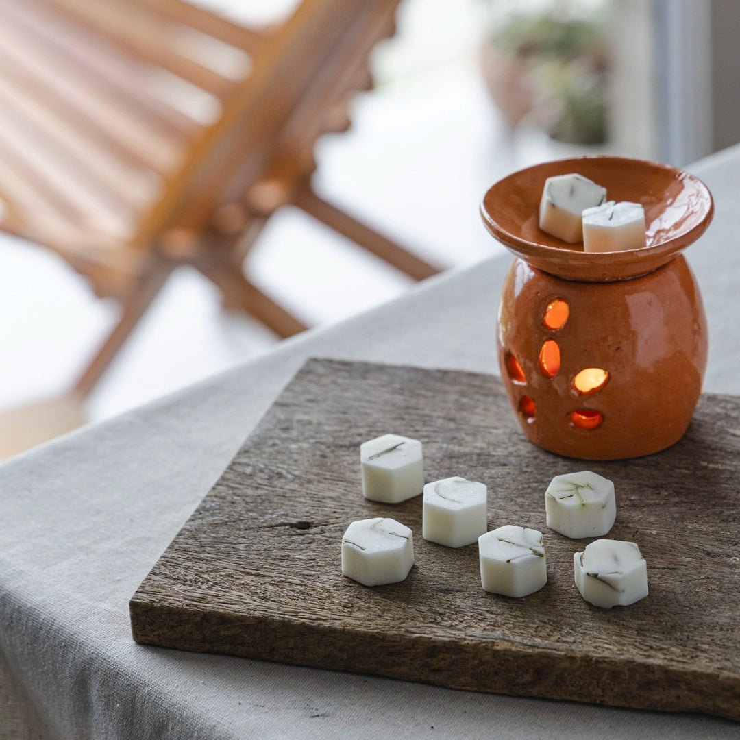 Kit Saquinhos Aromáticos de Algodão + 4 Velas Rechaud - Ecoleva