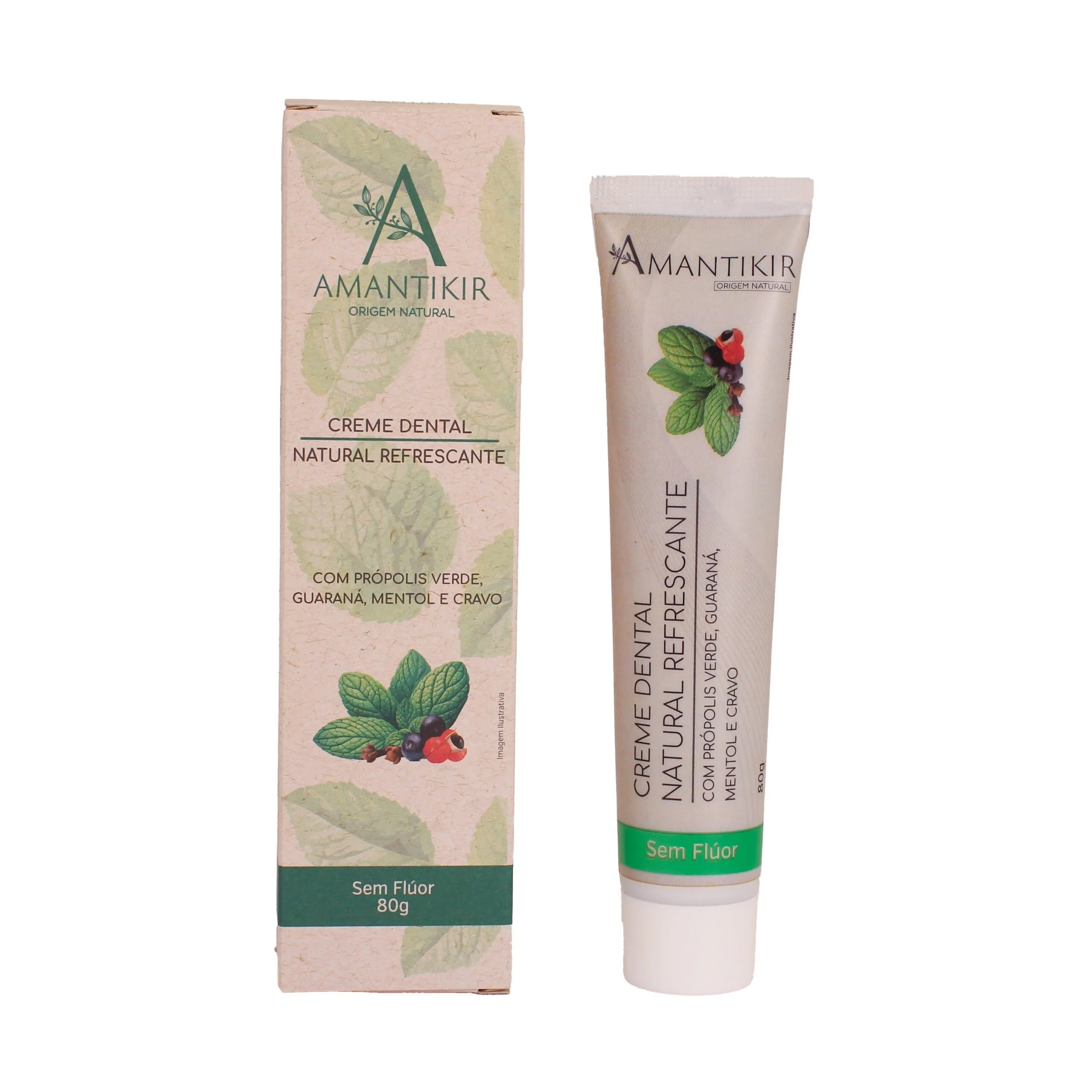 Creme Dental Natural Refrescante 80g - Un