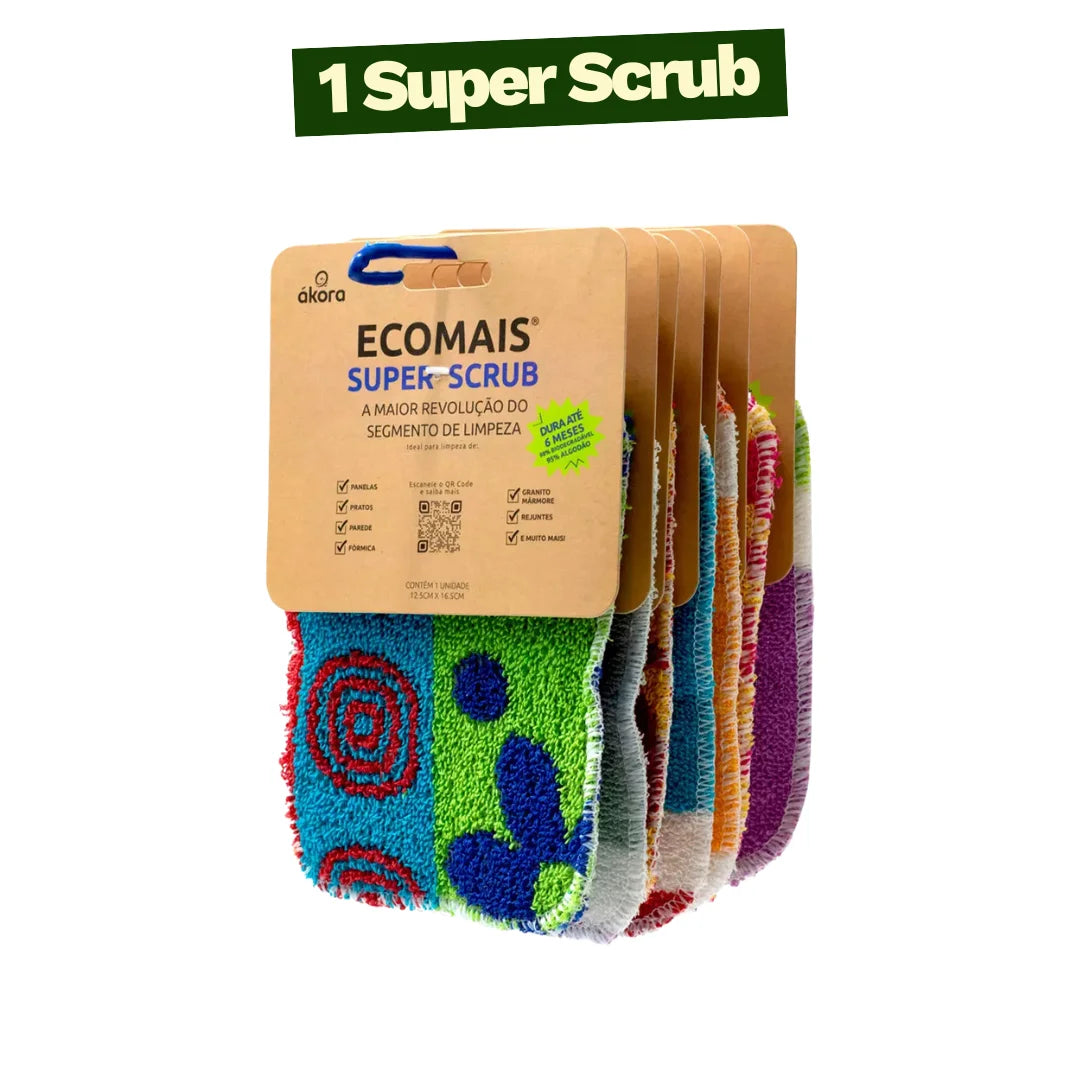 Esponja Multiuso para Limpeza Pesada Super Scrub